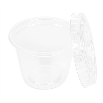 Pots et couvercles transparents 30 ml - Pack de 1200 sets