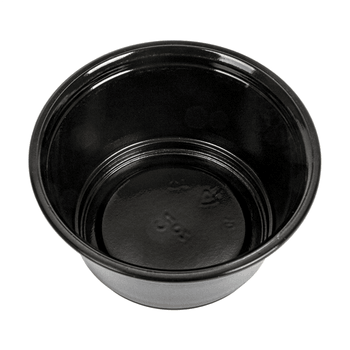 Pots NOIRS et couvercles transparents 60 ml - Pack de 1200 sets