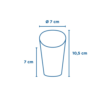 Gobelet à frites ouvert carton recyclé Feel Green 270 ml - pack de 100 unités