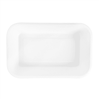 Barquette 710 ml en cellulose naturelle fibre de canne à sucre  -Blanc - 21.5x14x3.7 cm- carton de 600 unités