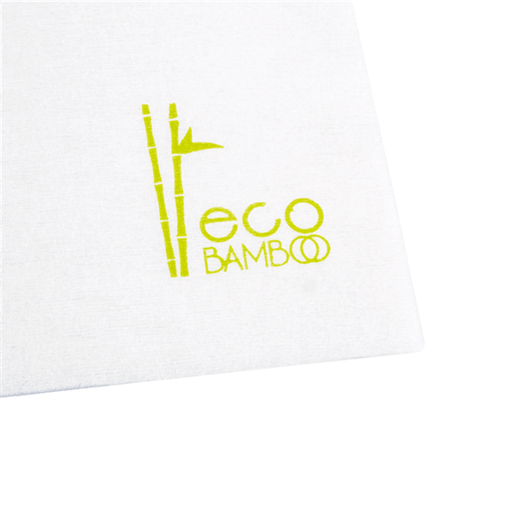 Serviette en fibre de bambou 40x40 cm BLANCHE - carton de 600 unités