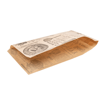 Sac crêpes Times kraft ouvert sur 2 côtés 13 x 22 cm - pack de 500 unités