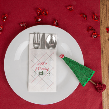 Chemin de table Soft en rouleau prédécoupé de 50 x 120 cm BORDEAUX - Carton 6 rouleaux