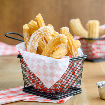 mini friteuse epoxy noir 2 portions pour frites ou autres - 13x11x8(h)cm - Pack de 6