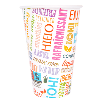 Gobelet en carton pour boisson froide Parole 36 cl - carton de 2000 unités