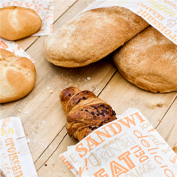 Sac à croissants Parole 12 + 5 x 14 cm - pack de 500 unités