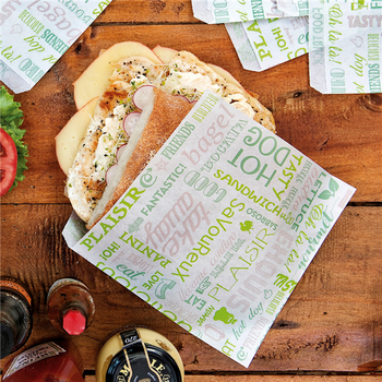 Sac burger Parole ouvert sur 2 côtés 17 x 18 cm - pack de 500 unités