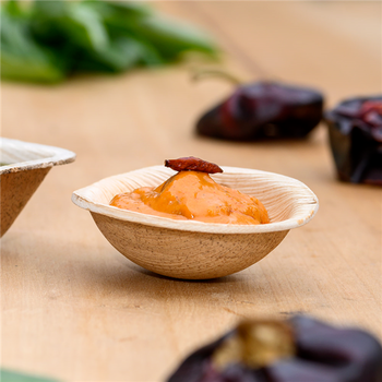 Demi sphère en feuille de palmier 6x2 cm - carton de 500 unités