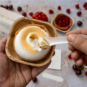 Petite cuillère à glace en papier 9.4 cm - pack de 450 unités