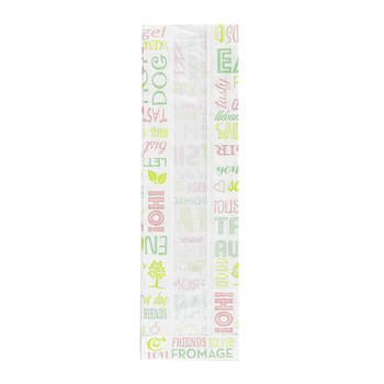 Sac sandwich avec fenêtre centrale biodégradable Parole 9 + 4 x 30 cm - pack de 250 unités