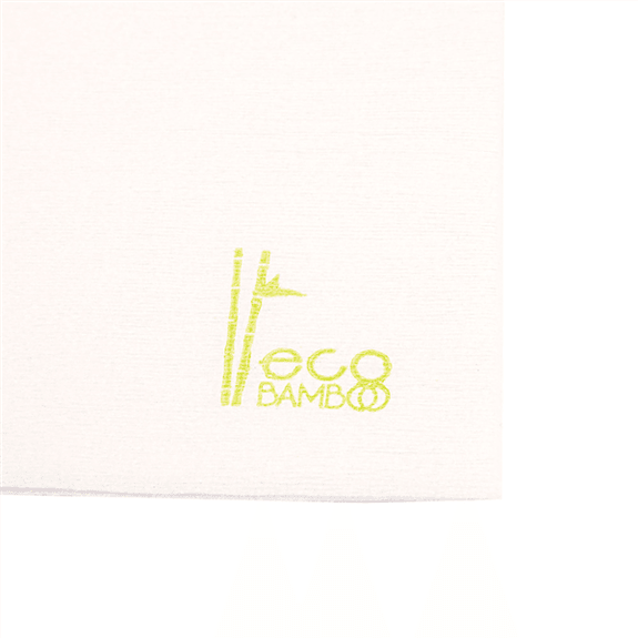 Serviette en fibre de bambou 20x20 cm BLANCHE - carton de 3600 unités