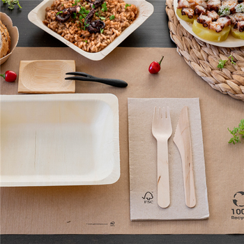 Couteau en bois 14 cm - pack de 100 unités