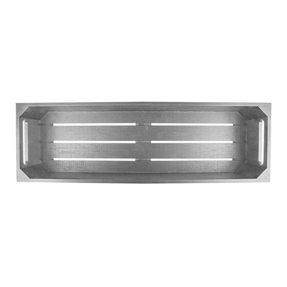 Boîte pour buffet gastronorm en bambou NOIR 2/4 - 53x16.2 cm - hauteur 10 cm