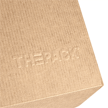 Coque burger extra large en carton nano-micro KRAFT 17.8x16.8x7.8 cm - paquet de 50 unités