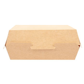 Lunch Box en carton nano-micro Marron 22.5x17.5x8.5 cm - carton de 300 unités