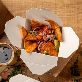 Boîte américaine étanche en carton nano-micro Marron 780 ml - carton de 500 unités