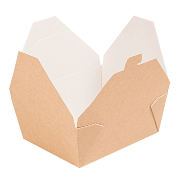 Boîte américaine étanche en carton nano-micro kraft recyclé 1350 ml - carton de 300 unités