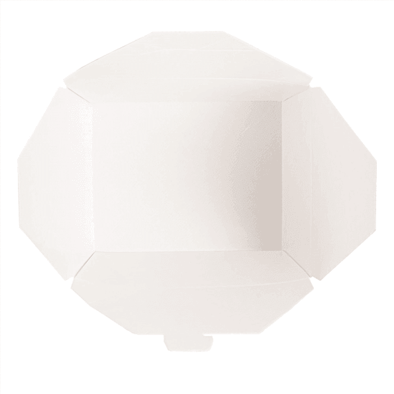 Boîte américaine étanche en carton nano-micro kraft recyclé 1350 ml - paquet de 50 unités