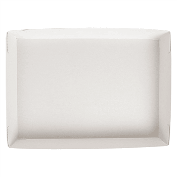 Plateau repas en carton nano-micro kraft recyclé 25.5x18x3.7 cm  - carton de 130 unités