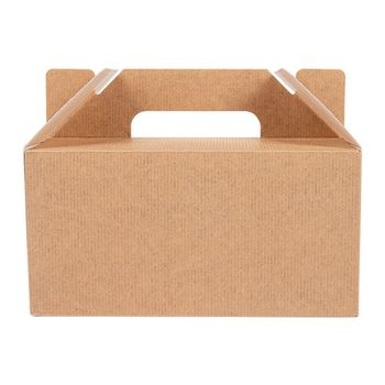 Boîte repas à emporter en carton nano-micro Marron 18x12x9 cm - carton de 100 unités