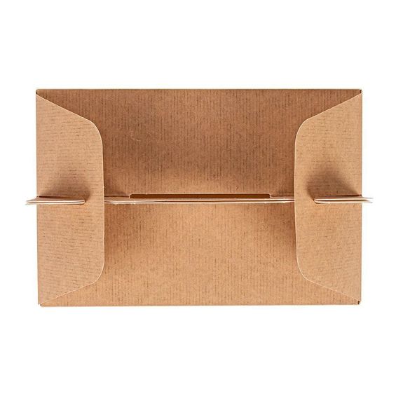 Boîte repas à emporter en carton nano-micro Marron 18x12x9 cm - carton de 100 unités