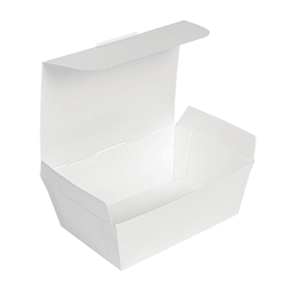 Mini Lunch Box en carton nano-micro Blanche 14x9.7x5 cm - carton de 480 unités