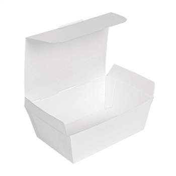 Mini Lunch Box en carton nano-micro Blanche 14x9.7x5 cm - carton de 480 unités