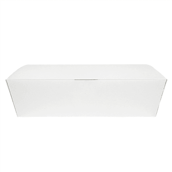 Lunch Box en carton nano-micro Blanche 21x18x5.5cm - carton de 360 unités