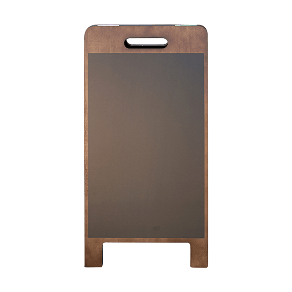 Ardoises chevalet extérieur en bois avec 2 faces magnétiques 38x45x78cm noir