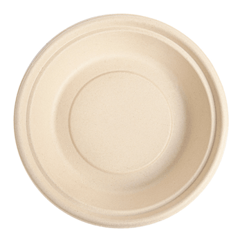 Bol rond en bagasse - Naturel - 900 ml - carton de 400 unités