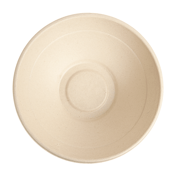 Bol rond en bagasse - Naturel - 950 ml - carton de 400 unités