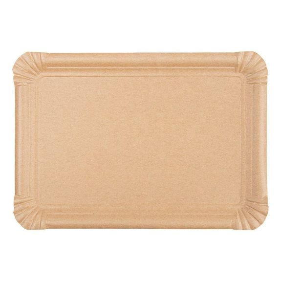 Plateau en carton kraft pâtisseries & fast-foods 23 x 17  cm - pack de 250 unités