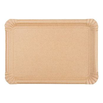 Plateau en carton kraft pâtisseries & fast-foods 23 x 17  cm - pack de 250 unités