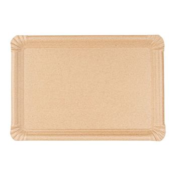 Plateau en carton kraft pâtisseries & fast-foods 26 x 18 cm - pack de 250 unités
