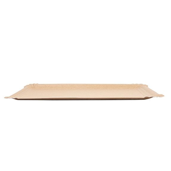Plateau en carton kraft pâtisseries & fast-foods 26 x 18 cm - pack de 250 unités