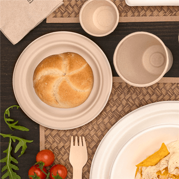 Mise en bouche Bionic Ronde - Blanc - carton de 1000 unités