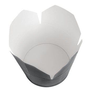 Saladier en carton avec fermeture croisillon Noir 1000 ml - carton de 300 unités