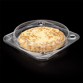 Boîtes à pâtisseries en OPS avec couvercle à charnière 20x4 cm - carton de 250 unités