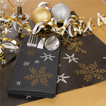 Serviette soft kangourou CHRISTMAS NIGHT 40x40 cm - Carton de 700 unités