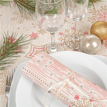 Chemin de table Like Linen POLARIS 0.4x12 m - Carton de 12 rouleaux