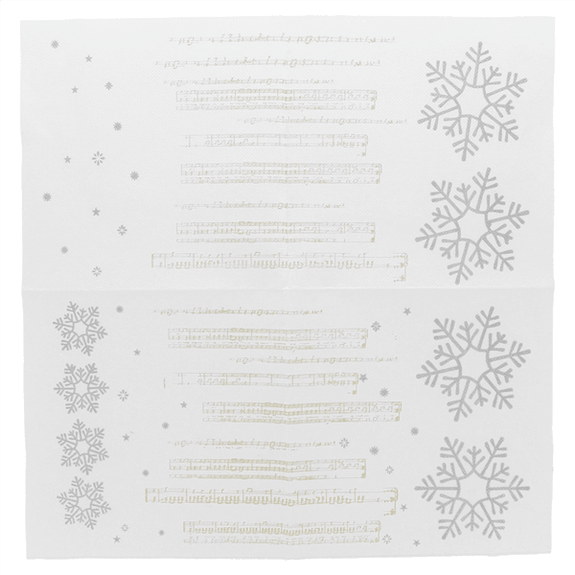 Serviette Double Point® NEW SNOW 33X33cm - Carton de 1200 unités