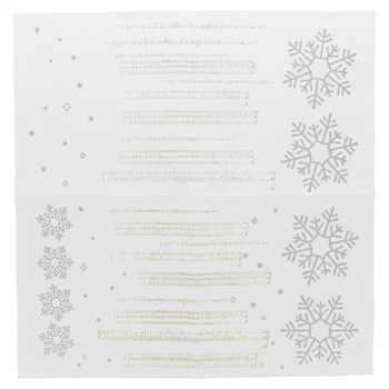Serviette Double Point® NEW SNOW 33X33cm - Carton de 1200 unités