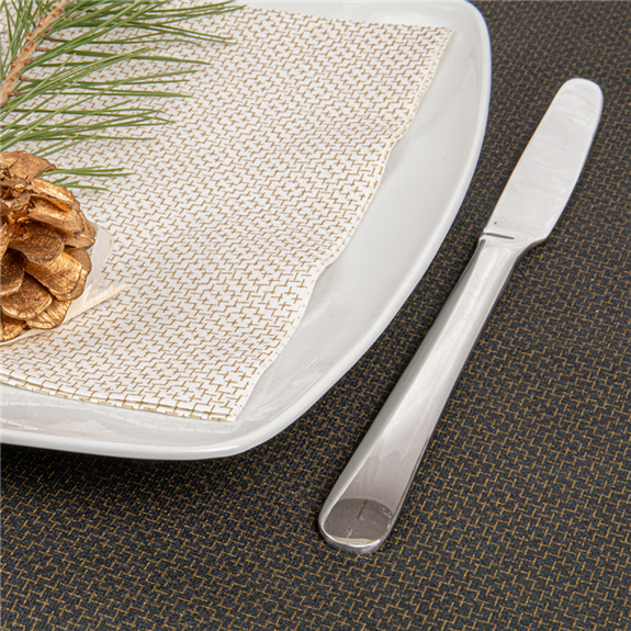 Serviette soft voie sèche ELEGANCE Blanc et Or 40x40cm - Carton de 700 unités