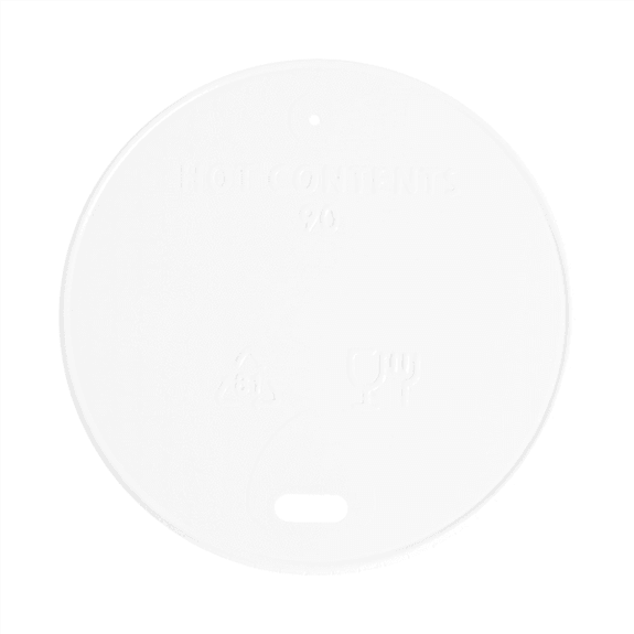 Couvercle BLANC en carton pour gobelet a café 36/48 cl - carton de 1000 unités