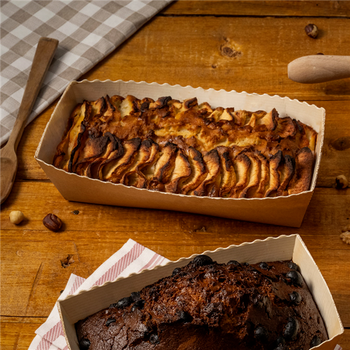 Barquette cuisson en carton 20.2 x 6.8 x 6.2 cm - carton de 300 unités