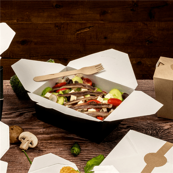 Boîte américaine étanche en carton nano-micro Noire 1980 ml - carton de 200 unités