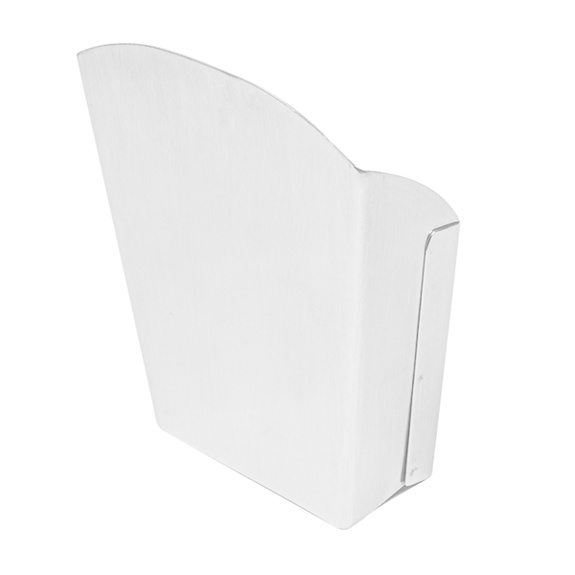 Boîte pour fritures en inox -  12 x 5 x 12 cm - Pack de 12