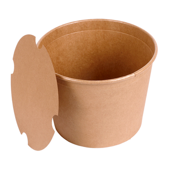 Bucket poulet kraft 2550 ml avec couvercle inclus - carton de 300 unités