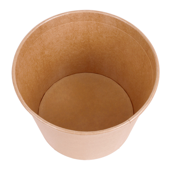 Bucket poulet kraft 2550 ml avec couvercle inclus - carton de 300 unités