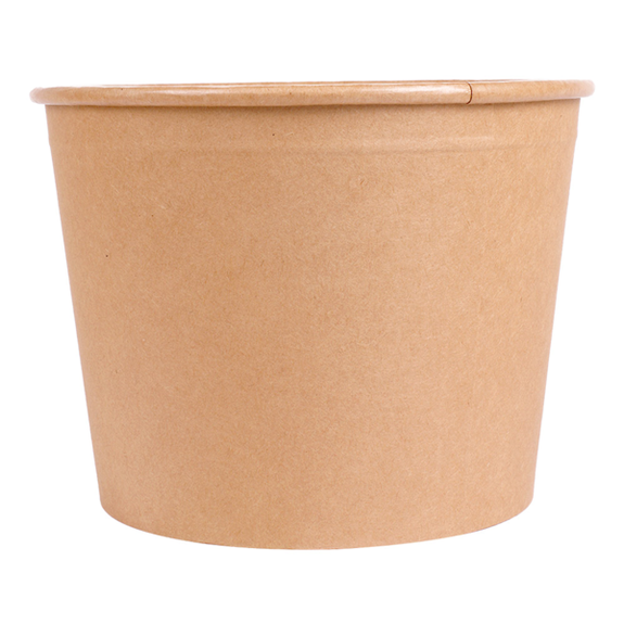 Bucket poulet kraft 2550 ml avec couvercle inclus - carton de 300 unités
